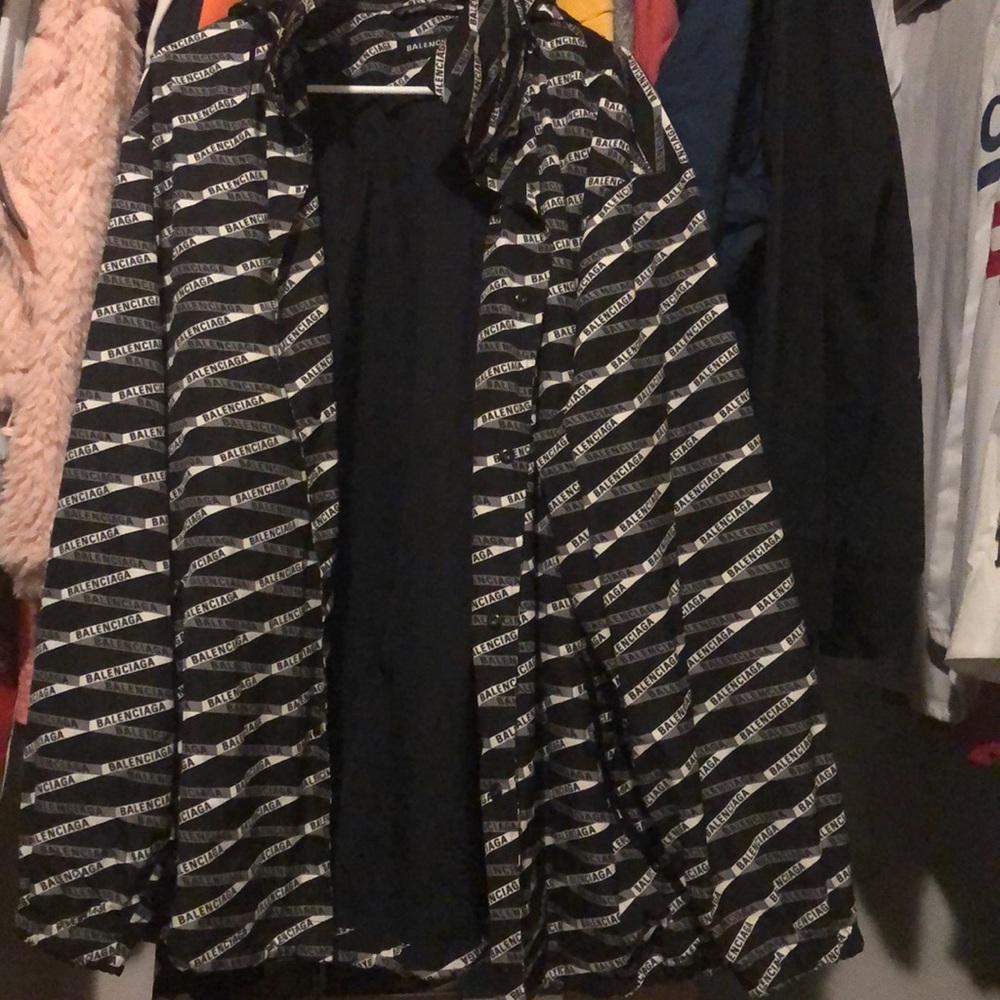 Balenciaga logo monogram hooded rain shell jacket - Picture 2 of 2